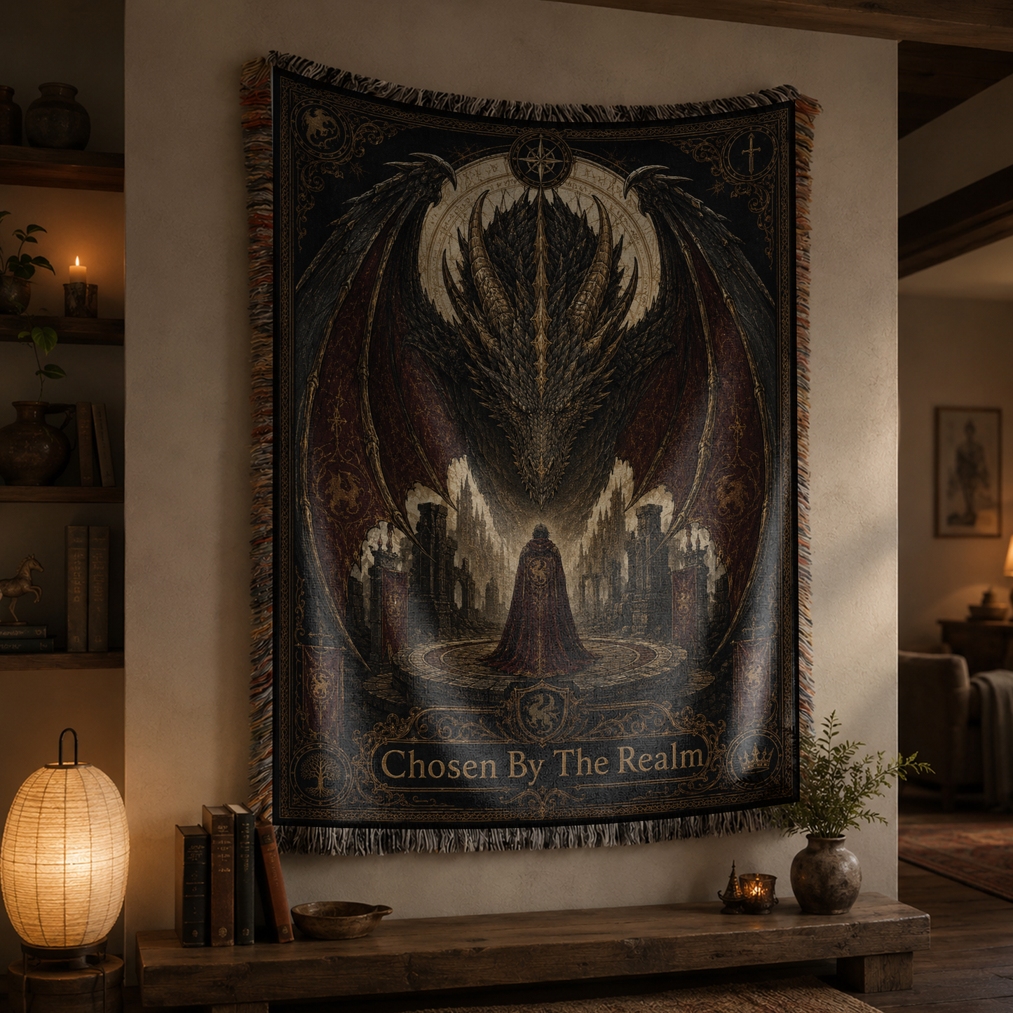 Chosen By The Realm Dragon Woven Relic Blanket