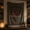 Library Hearth Dragon Woven Relic Blanket