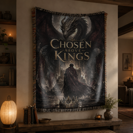 Chosen Above Kings Dragon Woven Relic Blanket