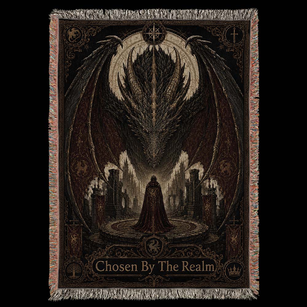 Chosen By The Realm Dragon Woven Relic Blanket