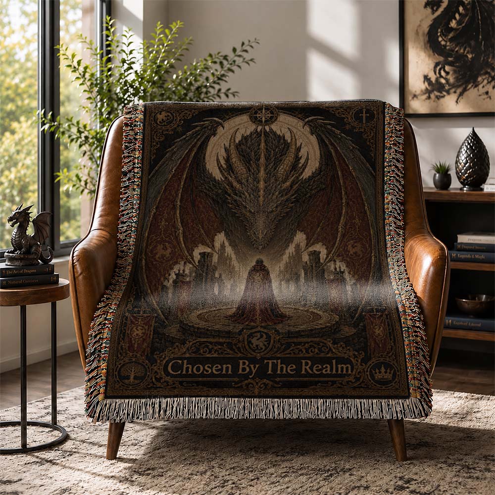 Chosen By The Realm Dragon Woven Relic Blanket