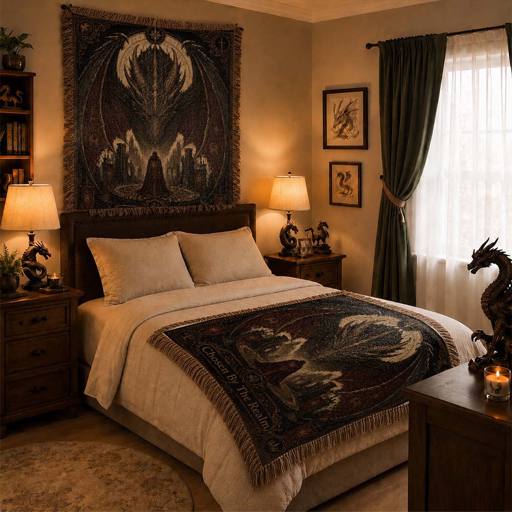 Chosen By The Realm Dragon Woven Relic Blanket