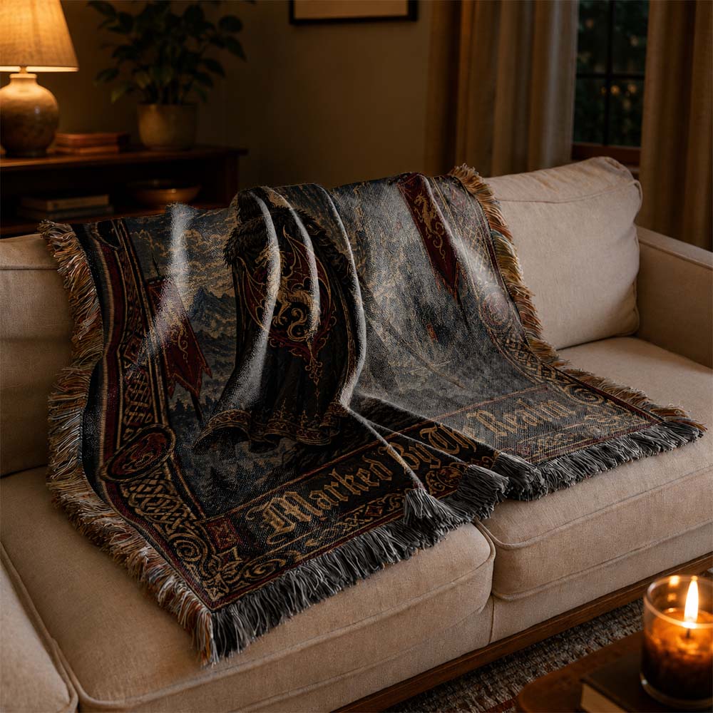 Marked By The Realm Dragon Woven Relic Blanket