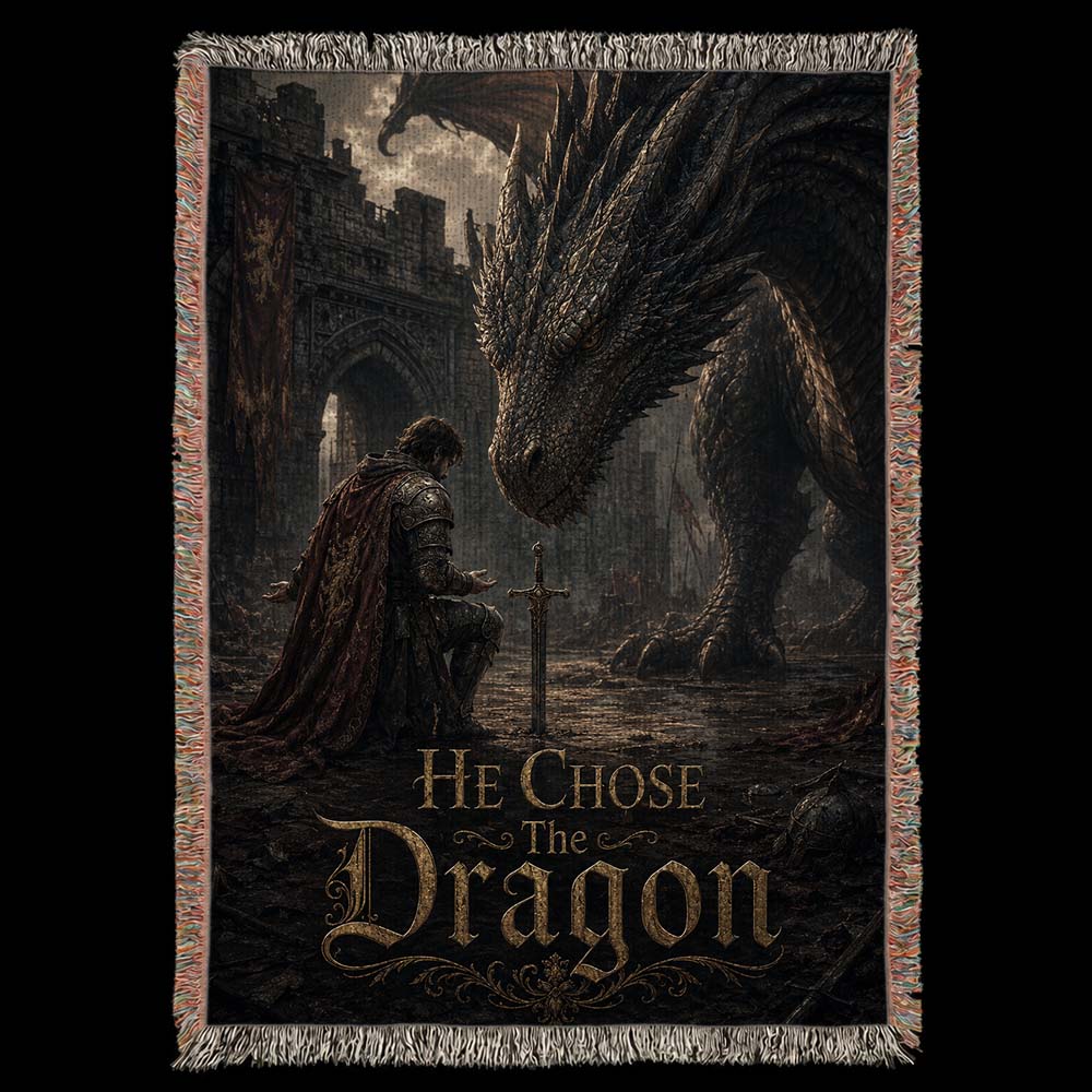 He Chose The Dragon Woven Relic Blanket