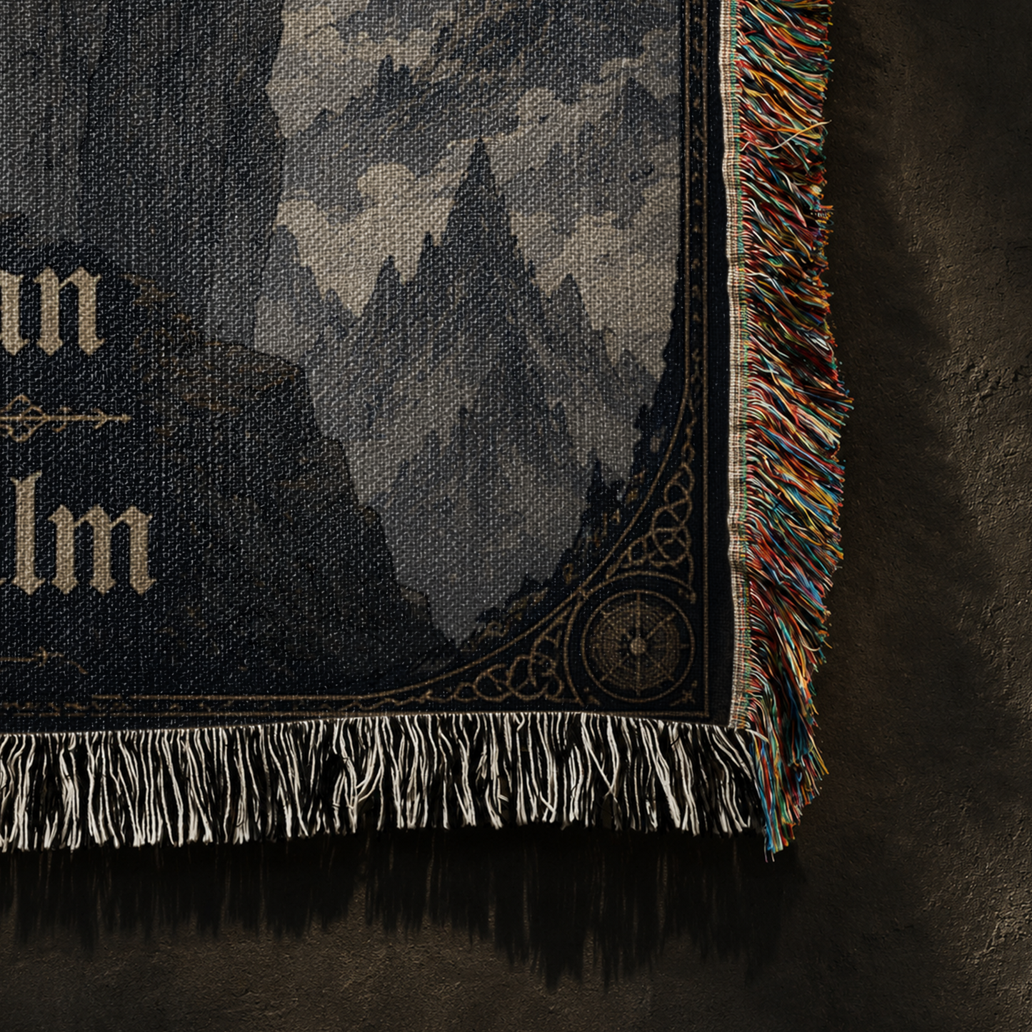 Guardian Of The Old Realm Dragon Woven Relic Blanket