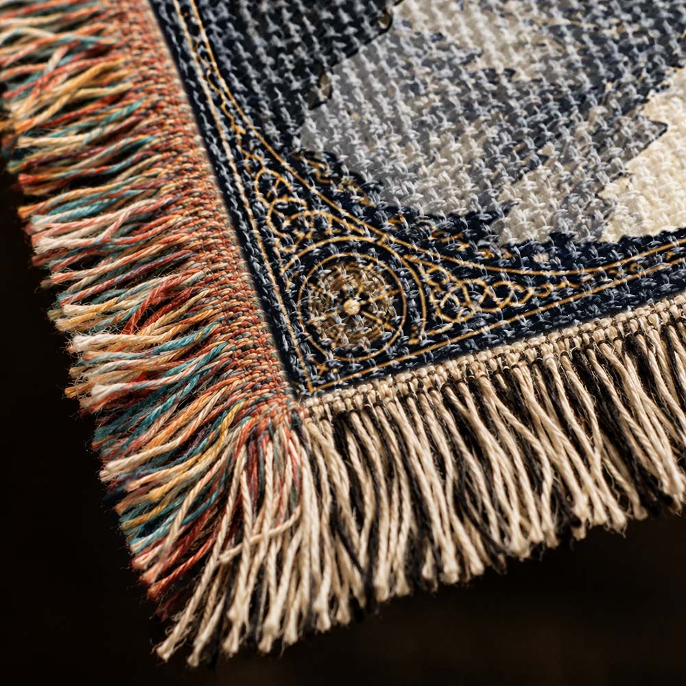 Guardian Of The Old Realm Dragon Woven Relic Blanket