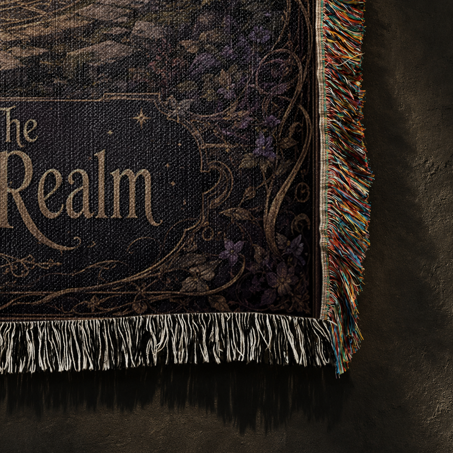 Guardian Of The Forgotten Realm Dragon Woven Relic Blanket