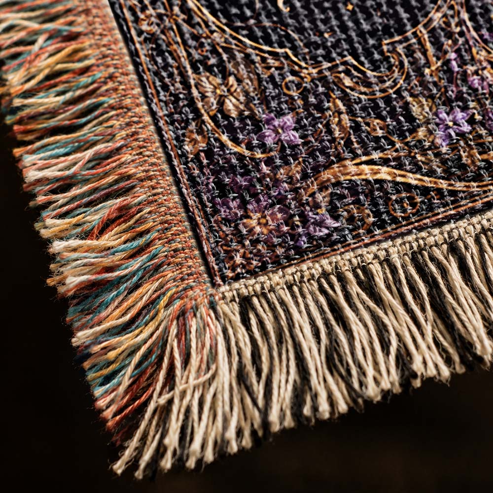 Guardian Of The Forgotten Realm Dragon Woven Relic Blanket
