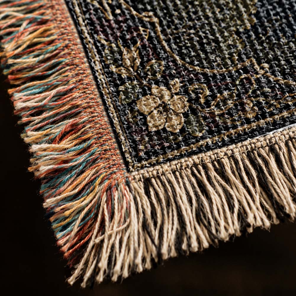 Moonblossom Grove Dragon Woven Relic Blanket