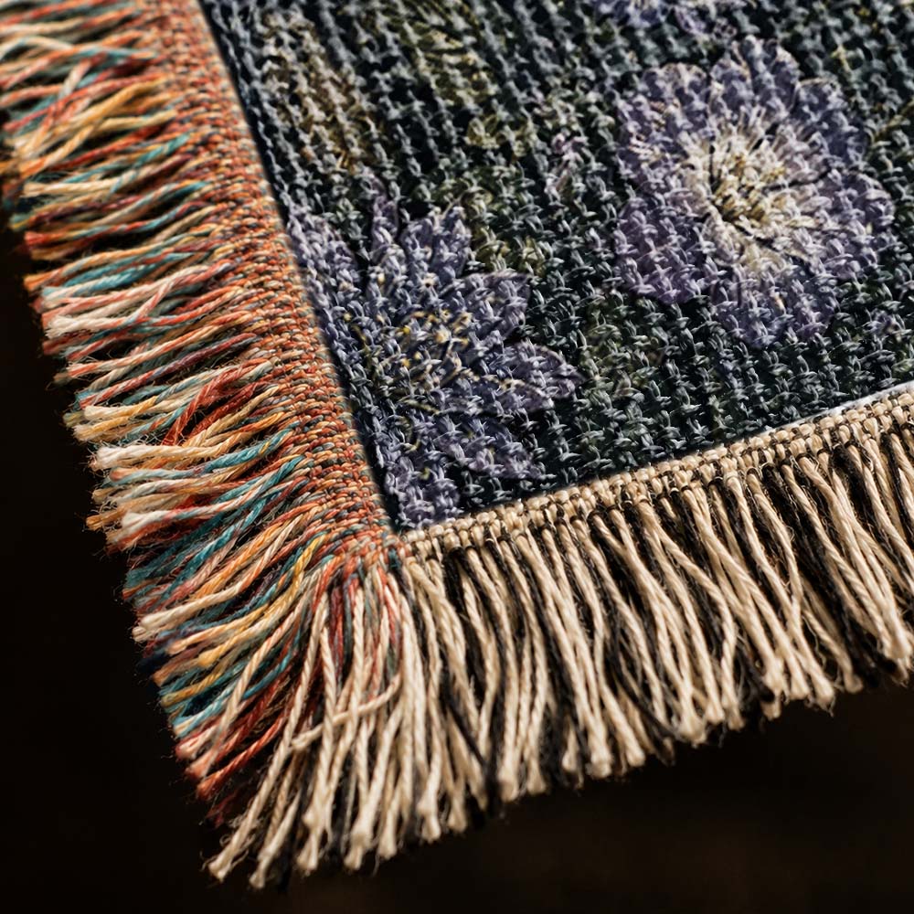 Moonveil Garden Dragon Woven Relic Blanket