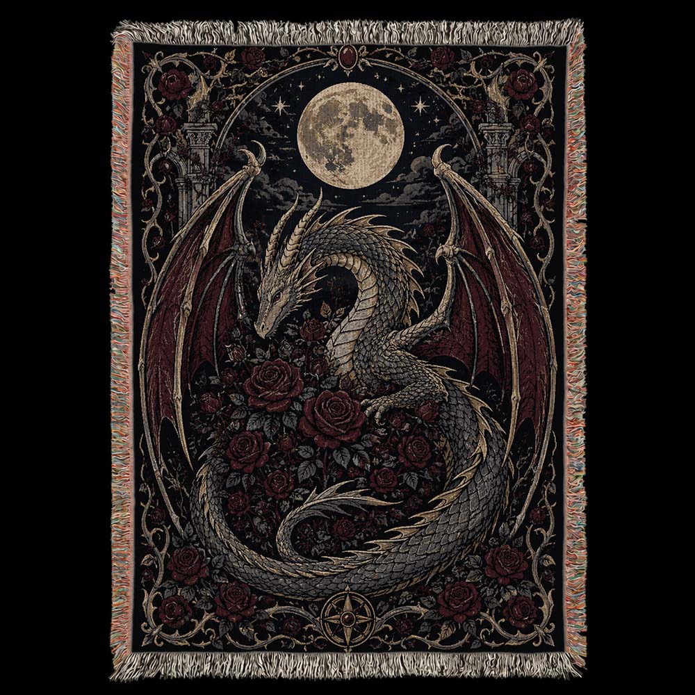 Moonrose Dragon Woven Relic Blanket