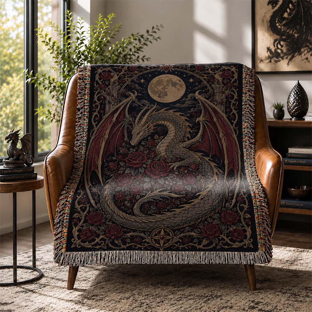 Moonrose Dragon Woven Relic Blanket