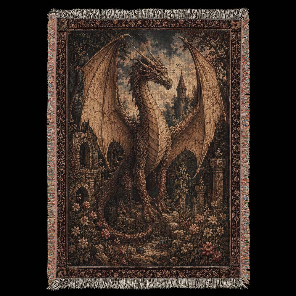 Golden Dragon Ruins Woven Relic