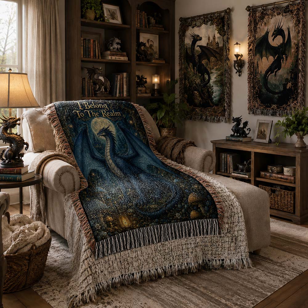 Dragon Moon Tapestry - I Belong To The Realm