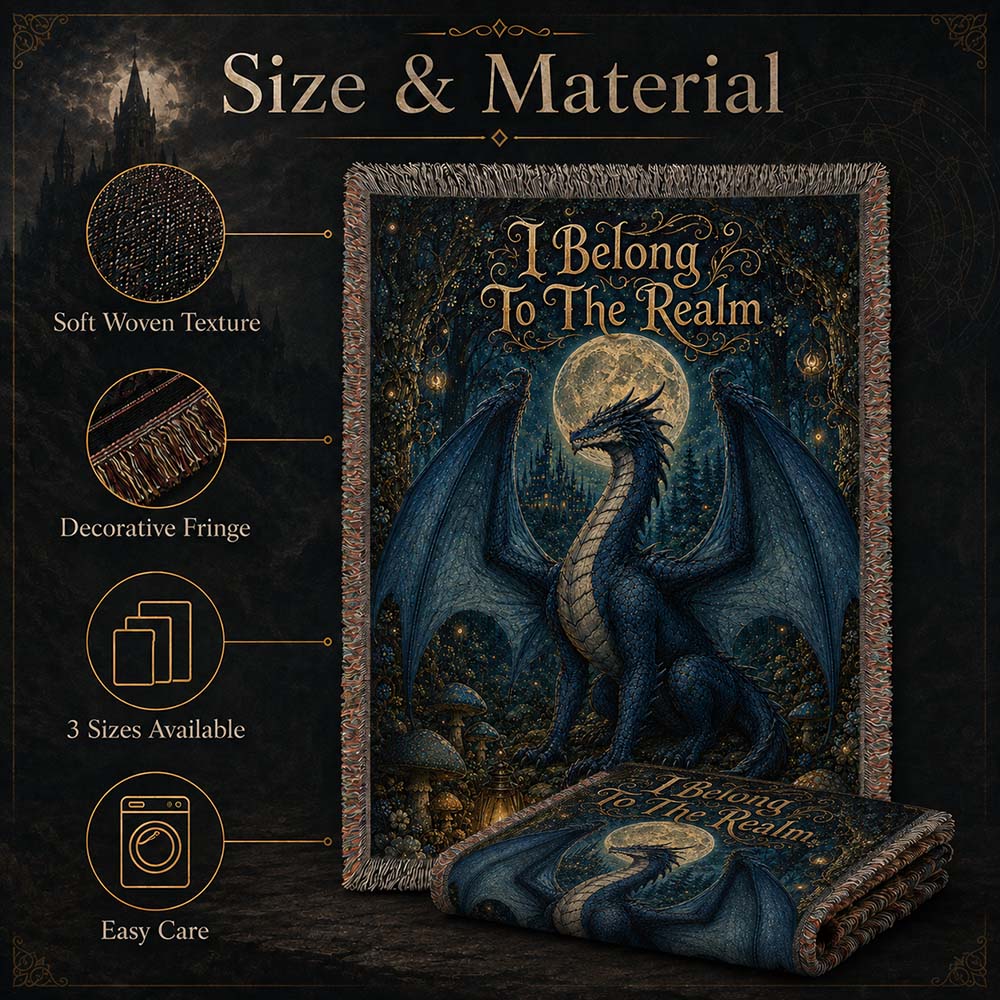 Dragon Moon Tapestry - I Belong To The Realm