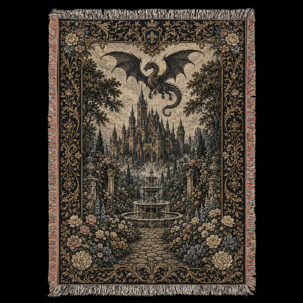 Rosecourt Castle Dragon Woven Relic Blanket