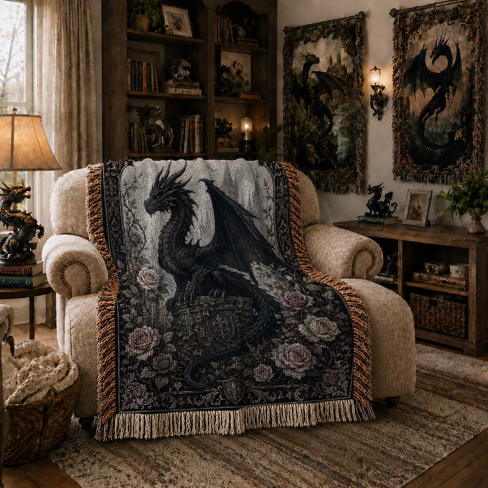 Rosekeep Dragon Woven Relic Blanket