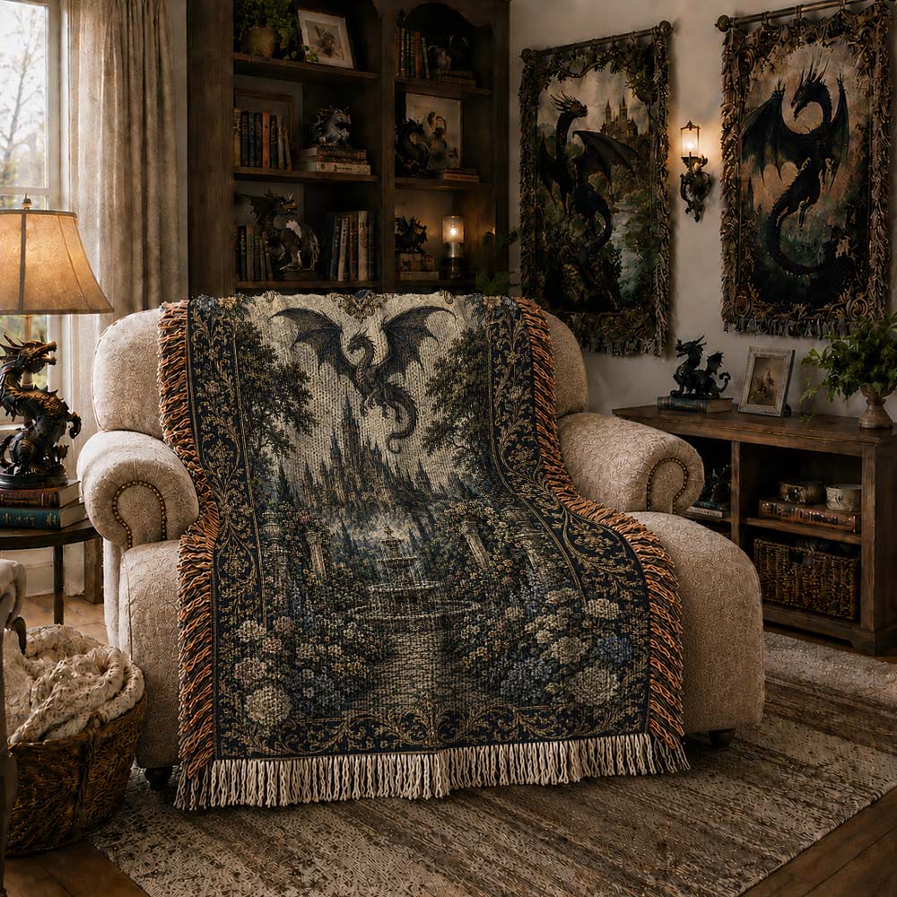 Rosecourt Castle Dragon Woven Relic Blanket