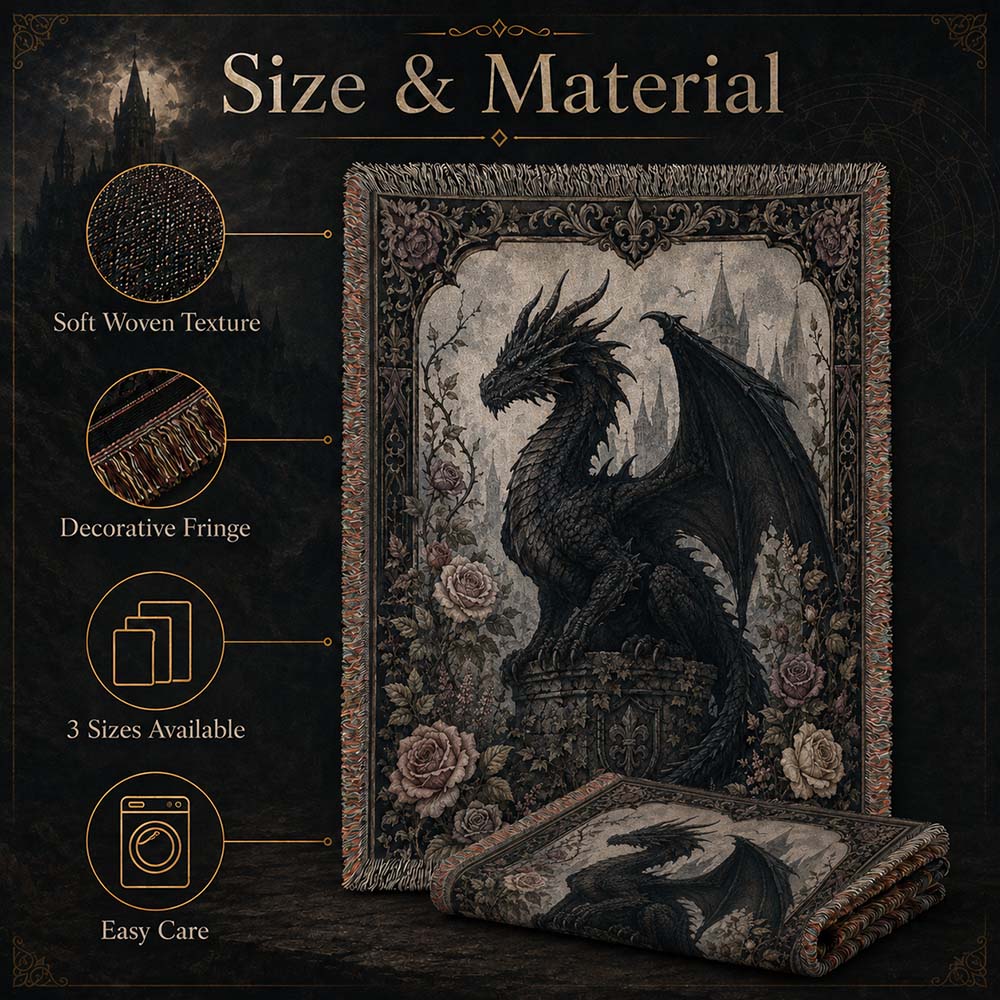 Rosekeep Dragon Woven Relic Blanket