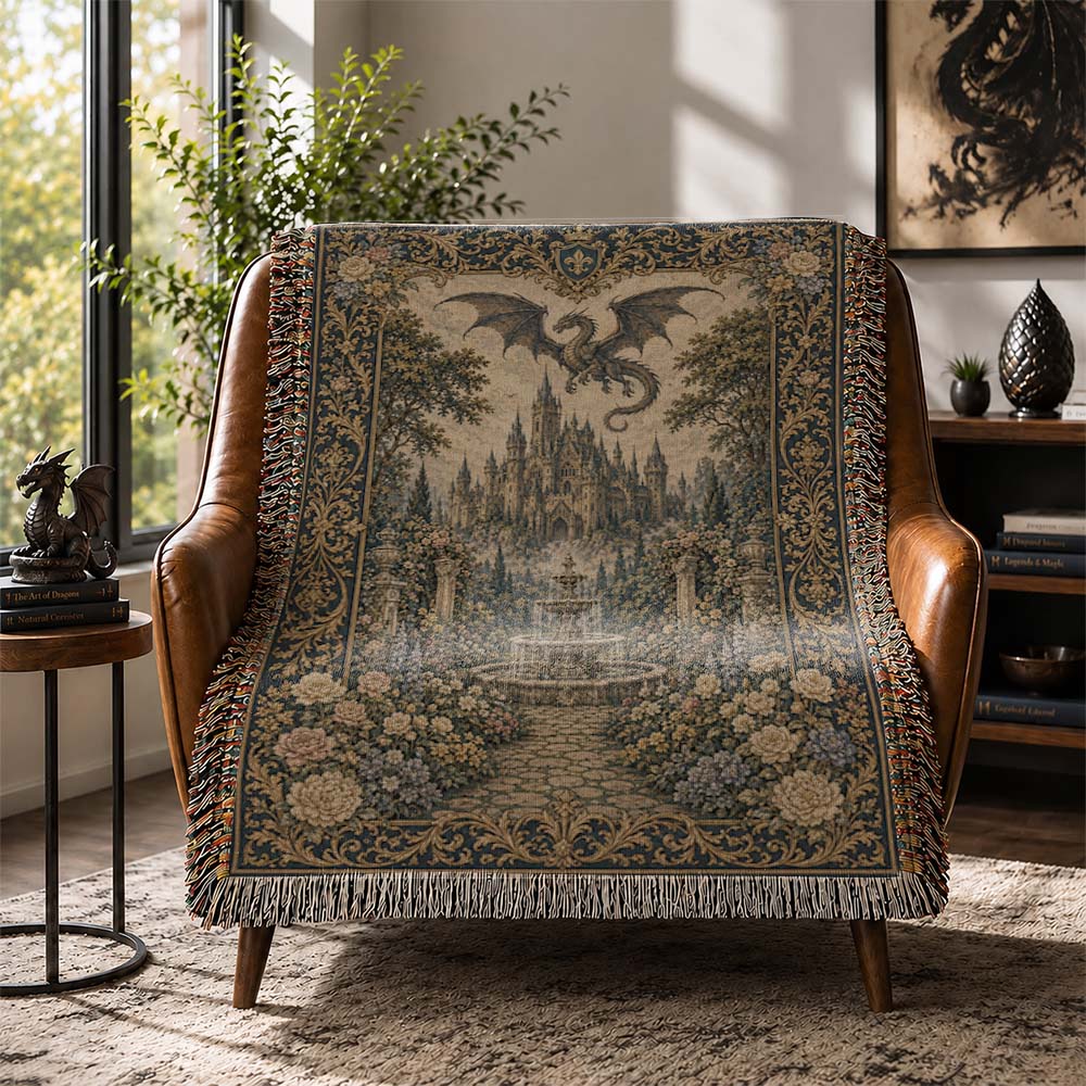 Rosecourt Castle Dragon Woven Relic Blanket