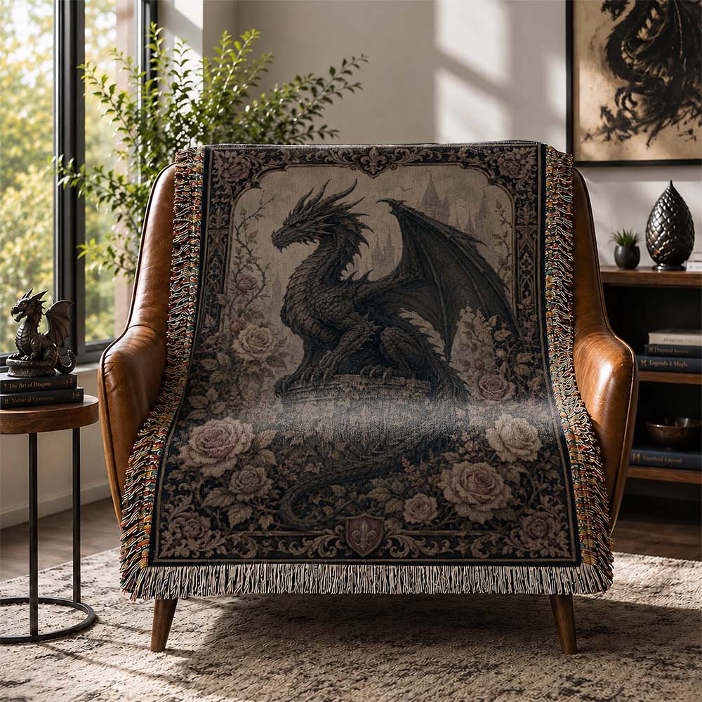 Rosekeep Dragon Woven Relic Blanket