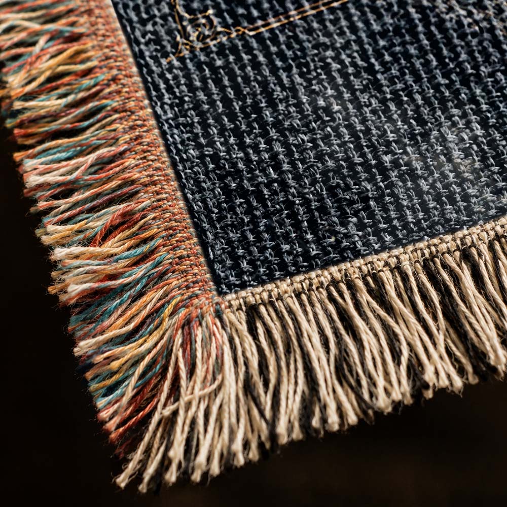 The Moon Watches The Kingdom Dragon Woven Relic Blanket