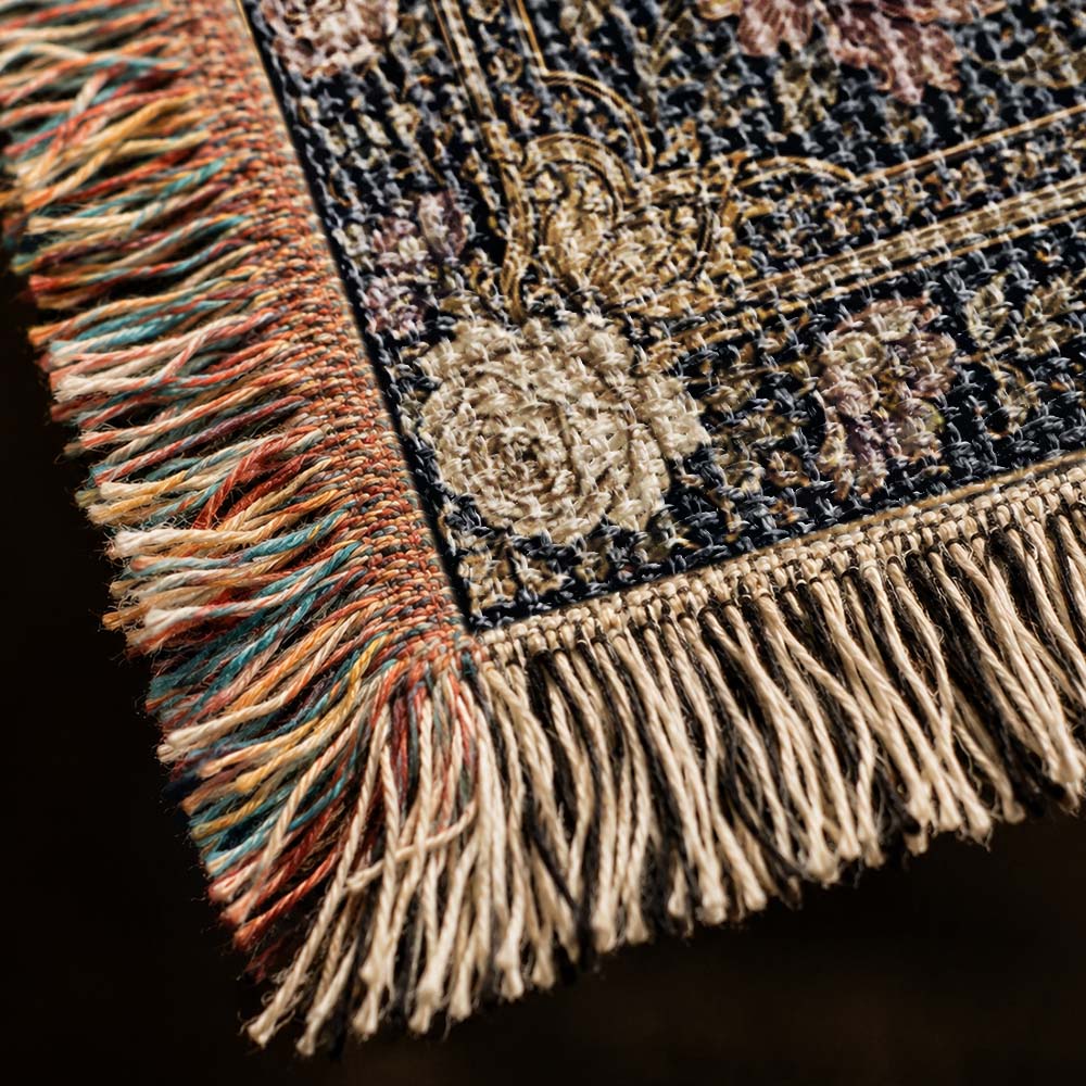 Ivory Moonbloom Dragon Woven Relic Blanket