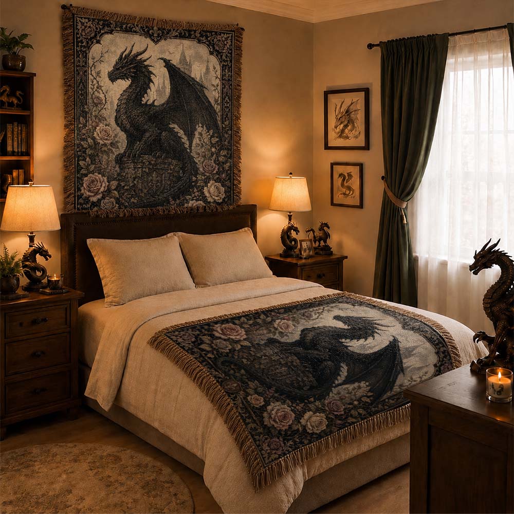 Rosekeep Dragon Woven Relic Blanket