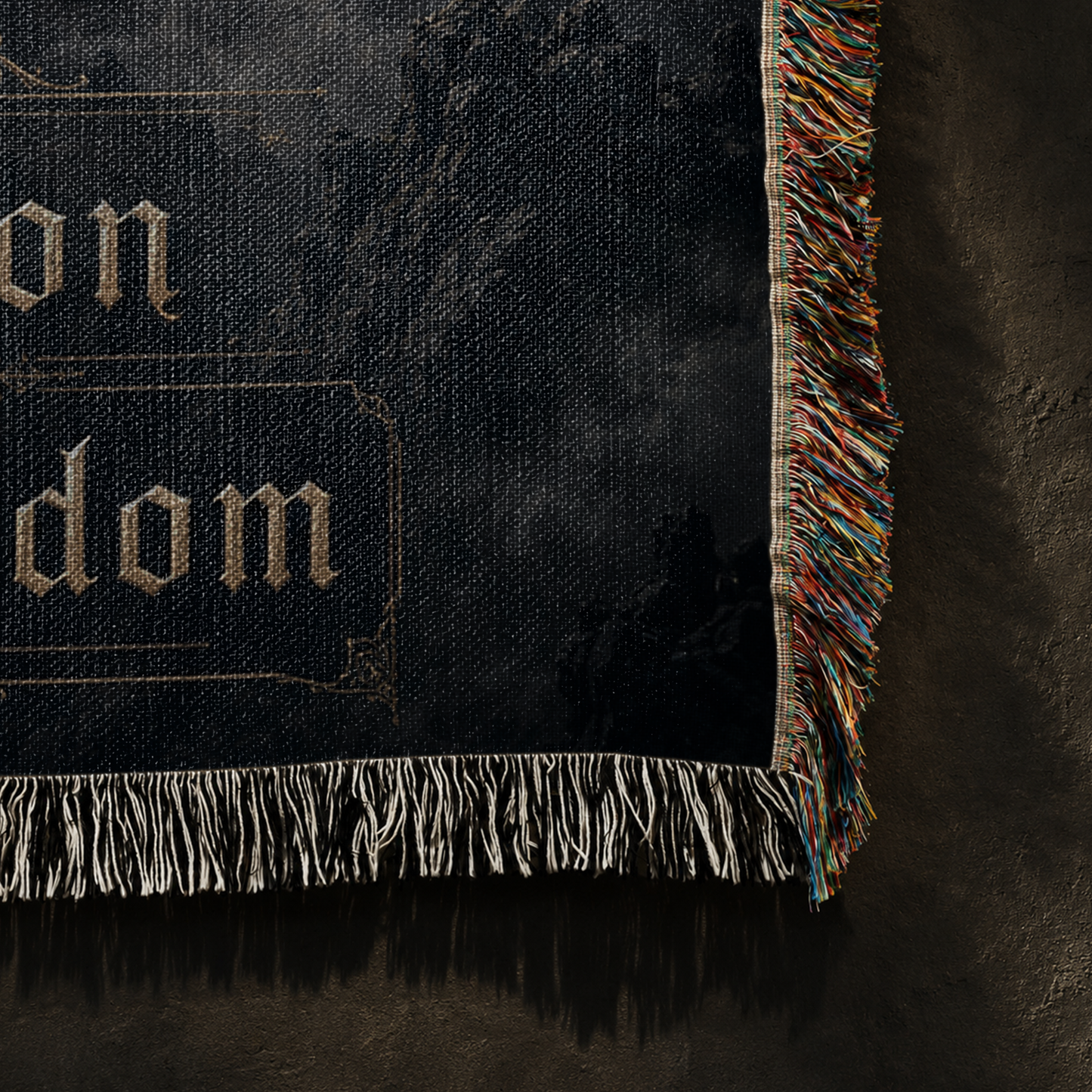 The Moon Watches The Kingdom Dragon Woven Relic Blanket